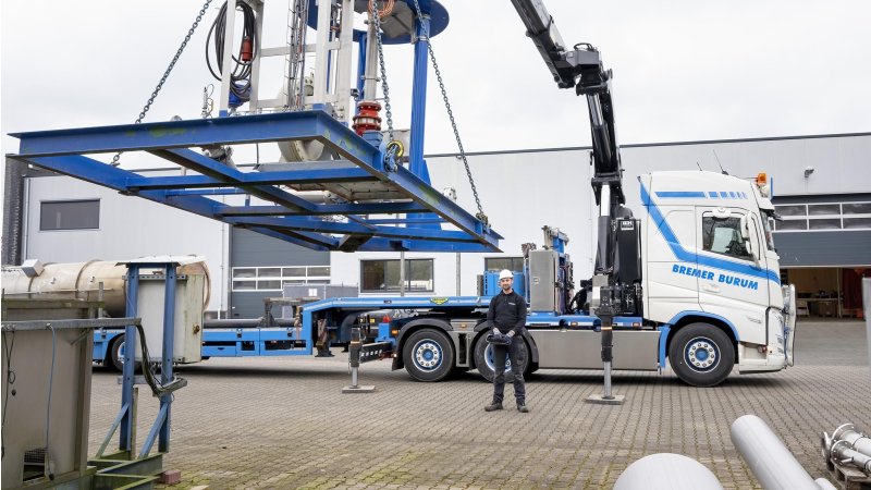 Bouwtransport door Bremer Transport