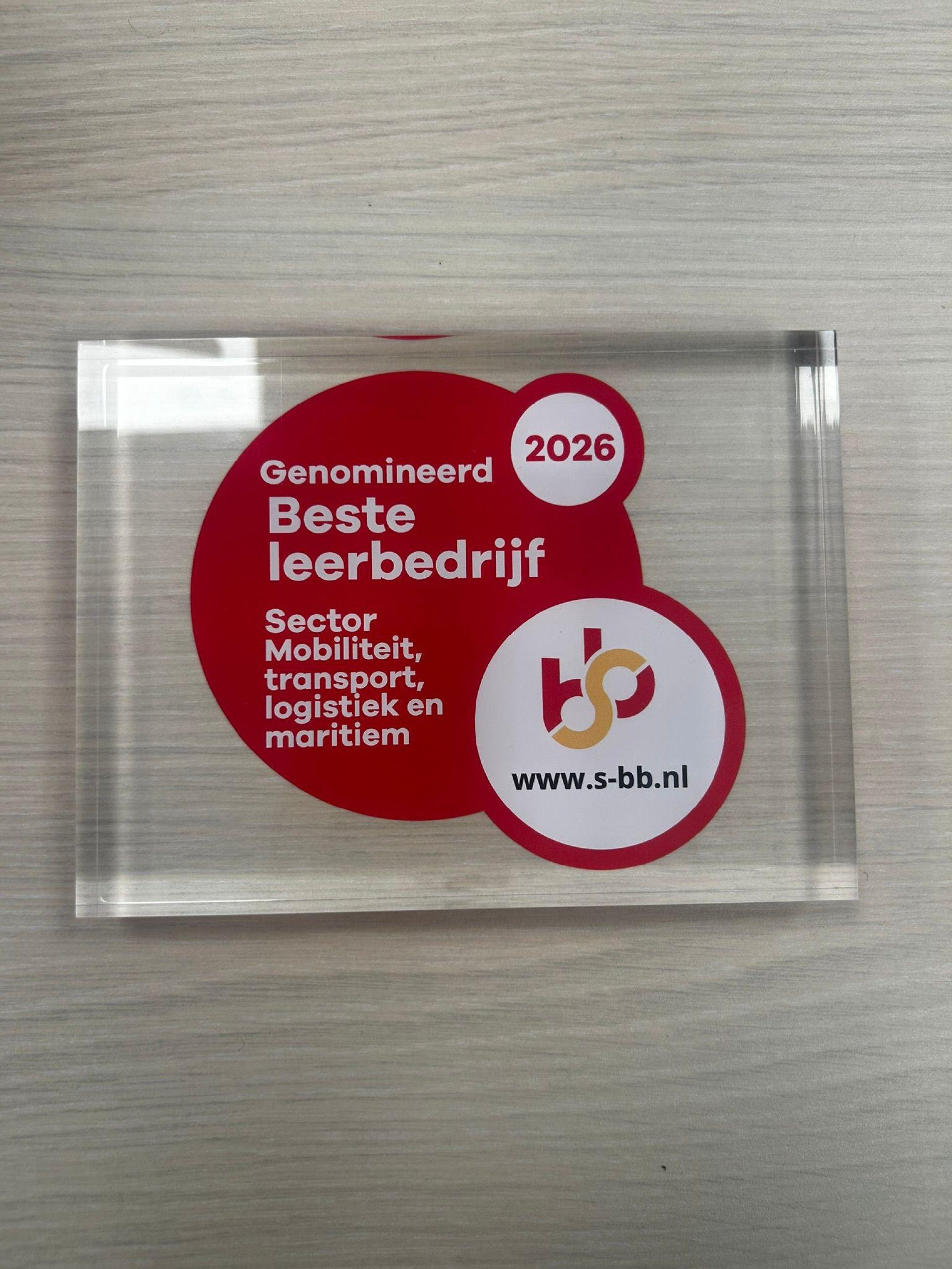 St vd Brink genomineerd voor Beste Leerbedrijf 2026